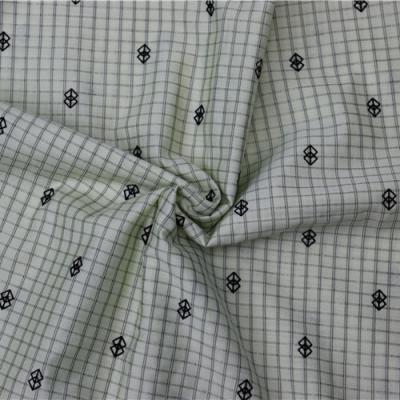 China Professional Supplier Diamond Grid Pattern Fabric Flocking Fashional of Anti Pill Well Made Fabric for sale