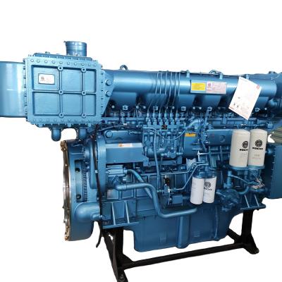 China Brand New Water Cooled Diesel Marine Engine WHM6160C490-2 WHM6160C490-2 4 stroke 490hp/1200rpm Weichai for sale