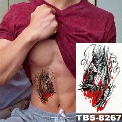 China High Quality Temporary Tattoo of Dragon Tiger Arm Waterproof Temporary Sticker for sale