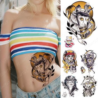 China YOEMTAT Child Arm Temporary Cute Cartoon Cat Animal Temporary Sticker Tattoo for sale