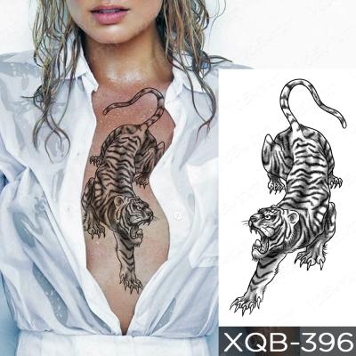 China Custom Tiger Dragon Animal Temporary Sticker Fake Arm Tatoo Men Women Waterproof Temporary Half Tattoo for sale