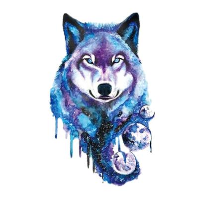 China Tiger Lion Wolf Wolf Tatoo For Man Women Arm Temporary Waterproof Temporary Tattoo Sticker for sale