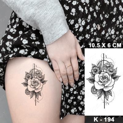 China Rose Flower Flash Tatto Men Child Temporary Sunflower Tatto Ladies Waterproof Temporary Tattoo Sticker for sale