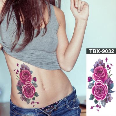 China YOEMTAT Colors Peony Rose Flower Waterproof Temporary Tattoo Sticker for sale