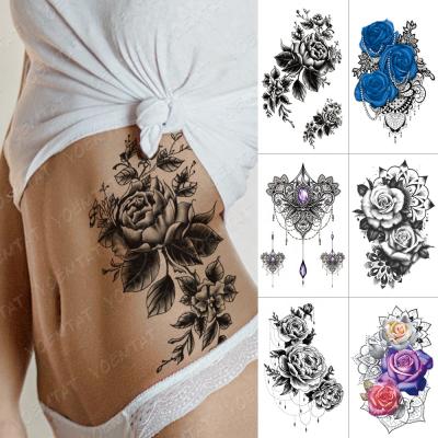 China YOEMTAT Skin Safe Temporary Soft Realistic Fower Body Arm Art Temporary Tattoos for sale