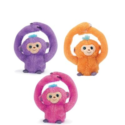 China 360Â ° Rolling / Voice Plush Toy Tricolor With Voice Plush Tumble Monkey Monkey for sale