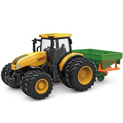 China Other Best Selling Fertilizer Spreader Friction 1:24 Toy Model Farm Tractor Truck Toys for sale