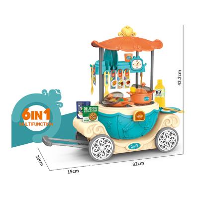 China ABS Factory Direct Kid's Kitchen Play Set Plastic Tableware Toys Family Game for sale