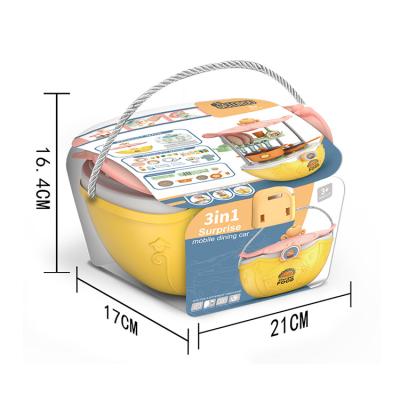 China Hot Selling Simulation Kitchen Toys ABS Microwave Oven Children Play Tableware Set Toy Cooking Toys for sale