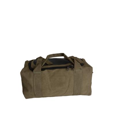 China Fashion Army Style Large Canvas Duffel Bag Good Quality Custom Travel Travel Outdoor Bag for sale