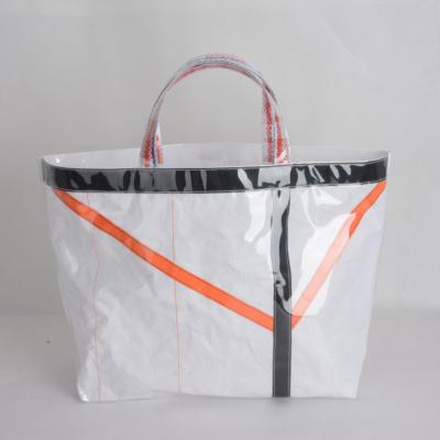 China Clear Waterproof Tote Bags Tote Bag K Orean Tote Bag Plain Transparent Pvc High Quality Zipper Beach for sale