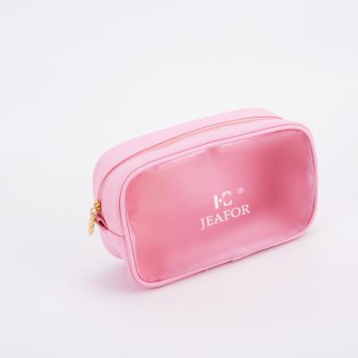 China Wholesale high quality custom logo high quality rose PVC waterproof cosmetic bag for sale