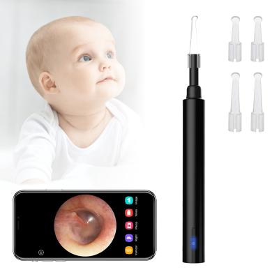 China Visual Endoscope Otoscope Plastic Ear Wax Removal USB Smart Earwax Remover Earwax Remover Spoon for sale