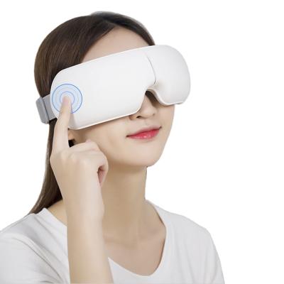 China Remove Dark Circles Air Pressure Vibration Massage Digital Eye Massager Wireless Heat Compress Eye Mask For Eye Relief for sale