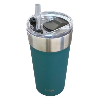 China 18/8 Stainless Steel Beer Mug Wall Brazil Sublimation Beer Opener Tumbler Tumbler Water Bottle With Double Straw for sale