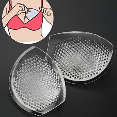 China Silicone Self Adhesive Bra Inserts Clear Gel Breast Inserts Enhancers Waterproof Bra Lift Up Pads for sale