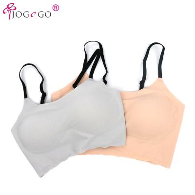 China Antibacterial Girls Stretch Soft Sleep Fitness High Quality Woukout Running Sport Padded Seamless Yoga Bra for sale