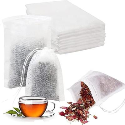 China 100pcs Food Grade Design 100pcs Yarn Tea Bags Traditional Chinese Medicine Non-woven Disposable Nonwoven Bag Tengyao Tea Brine Brine Bag for sale