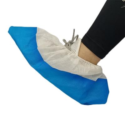 China Hot Selling CPE/PE/PP Pe Cpe Shorts Anti-jump Disposable Nonwoven Shoe Covers For Kitchen Food Area Or Industrial Area for sale