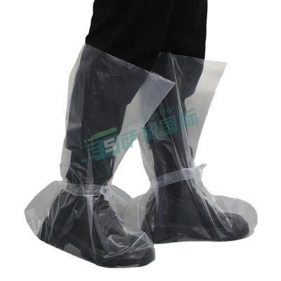 China Good Price LDPE PE Shoe Lace Up Safe Non-Toxic Boot Cover Convenient Dustproof for sale