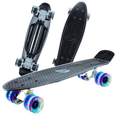 China Skateboard Trucks Wheels Custom Design Standard Deck Wheel Pattern Skateboard With Colored Wheels for sale