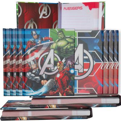 China Hardcover recycled notebookschool supplies paper superhero hardcover led light up notebook for kids for sale