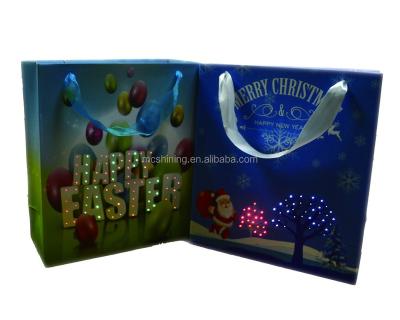 China New Design Disposable Led Lighting Paper Music Bag for sale