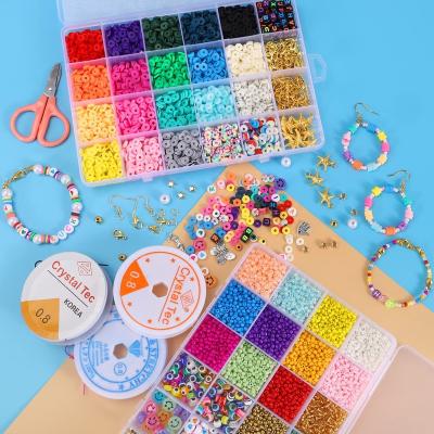 China DIY Painting Crystal Glue Set 48 Grid Alphabet Beads Sets OEM Clay Bead Letter Glass Bead Craft Kit Crystal Seed For Jewelry Making Diy Kits Polymer for sale