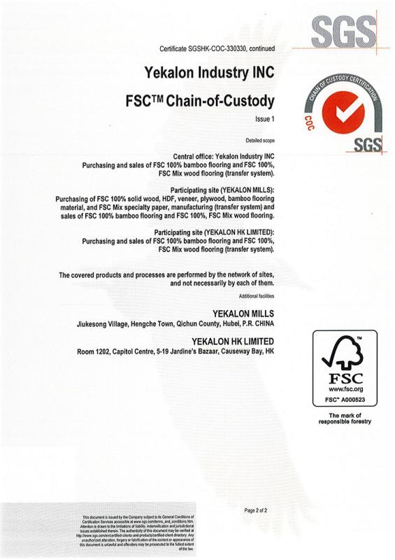 FSC - Yekalon Industry Inc.