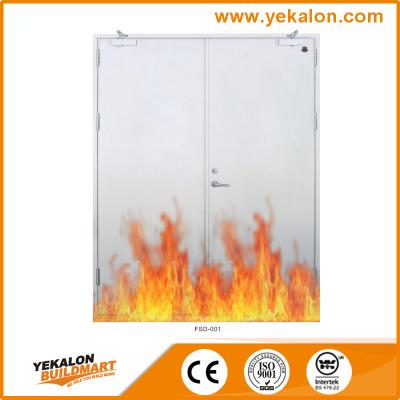 China Modern Double Leaf Emergency Exit Metal Door Listed Fire Rated Steel Door for sale