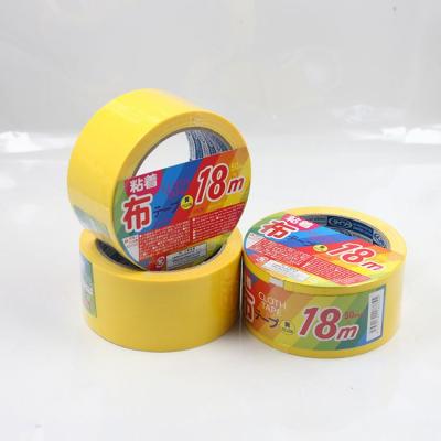 China Single Side Flame Retardant Heat Resistant Tape Heat Resistant Fabric Tape Easy Tear Fiber Adhesive Tape for sale