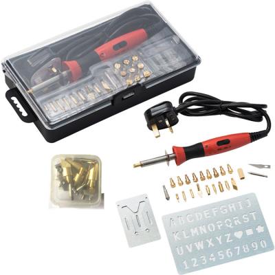 China Professional Wood Burner Tool Kit 37pcs Pen Pyrography Wood Burning Tool in Amazon Wood Burning Kit FK-060B-6 for sale