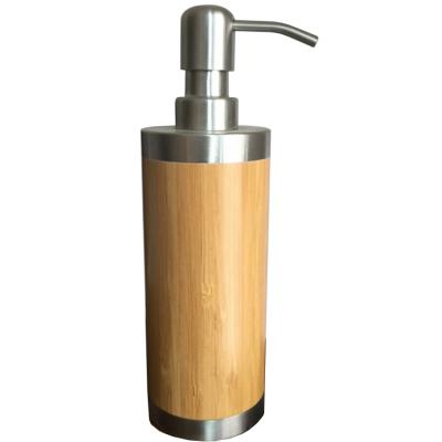 China Sustainable Hotel Bathroom Foam Dispenser Foam Device Bathroom Shampoo Bamboo Emulsion Bottle for sale