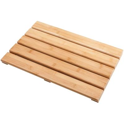 China Bamboo Washable Bath Mat Child Sustainable Slim Non Slip Custom Size Baby Bathroom Set Anti for sale