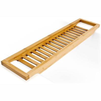 China Viable Hot Selling Top Quality Natural Unique Bamboo Bathtub Tray for sale