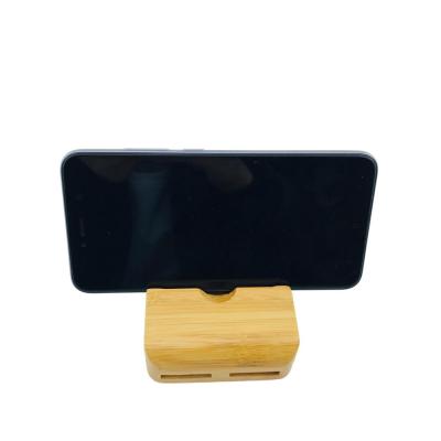 China Eco-friendly universal for smart phone and tablet brand compatible hand mobile phone bamboo holder for sale