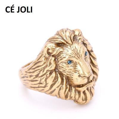 China Gold Lion Rings Jewelry Vintage Digital Men's Quartz Wristwatches Bracelet Earrings Necklaces Sets for sale