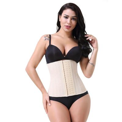 China 100% Latex Waist Trainer Underbust Latex Waist Cincher Steel Boned Corsets Antibacterial and Breathable Bustiers Corselet Trainer for sale