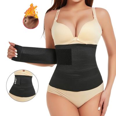 China Adult PINSEN Dropshiping 400cm Adjustable Belly Wrap Compression Slimming Belts Women Cash In Sweat Trainer Trimmer Belt Waist for sale