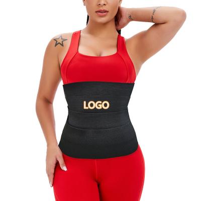 China PENSEN Private Label Waist Trainer Slimming Tummy Wrap Adult Round Band Reducing Stomach Sweat Body Belly Shaper For Women for sale