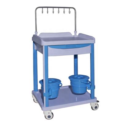 China High Quality ABS Type Hospital Trolley Metal Treatment Trolley Te koop