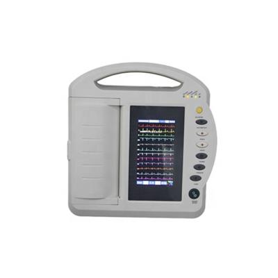 China High Quality Portable Metal ECG Machine ECG12A 12 Channel Te koop