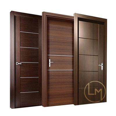 China USA High Quality Bathroom Kitchen Sound Proof Interior MDF Front Main Entrance Teak Solid Wood Door For House for sale