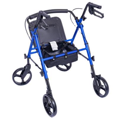 China Factory Wholesale Lightweight Rollator Convenient Walker With Seat For Outdoor and Shopping for sale