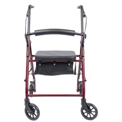 China Wholesale High Quality Iron Cheap Foldable Steel Rollator with 6