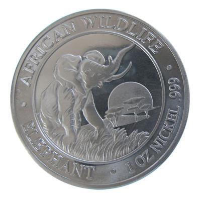 China Europe 1 oz Nickel Coin African Elephant Antique Coin A69 for sale