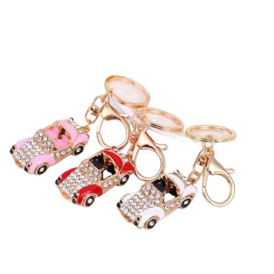 China Factory Direct Supply Zinc Alloy Cute Cartoon Diamond Car Keychain AY072 for sale