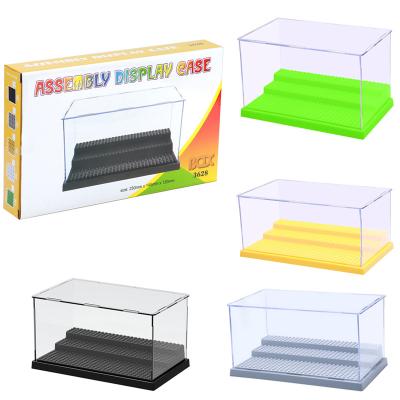 China High Quality Material Won't Dent Factory Wholesale 3 Stages Display Case Display Box Dustproof Acrylic Plastic Case For LEGO Blocks for sale