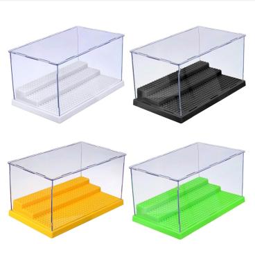 China 3 Steps Dustproof Showcase Box Display Box LEGO Blocks Acrylic Plastic Display Box Case GD-C81101 for sale