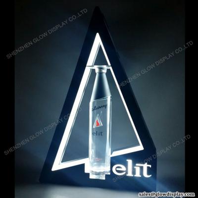 China The highlight for your bottle or bar LED lit Elit Vodka Bottle Glorifier Display VIP Acrylic Service Tray Presenter for sale